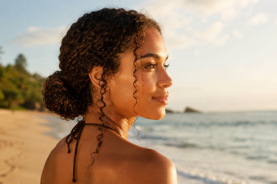 Cheveux bouclés, frisés et crépus à la plage : la routine de 2 minutes qui évite l'effet paille