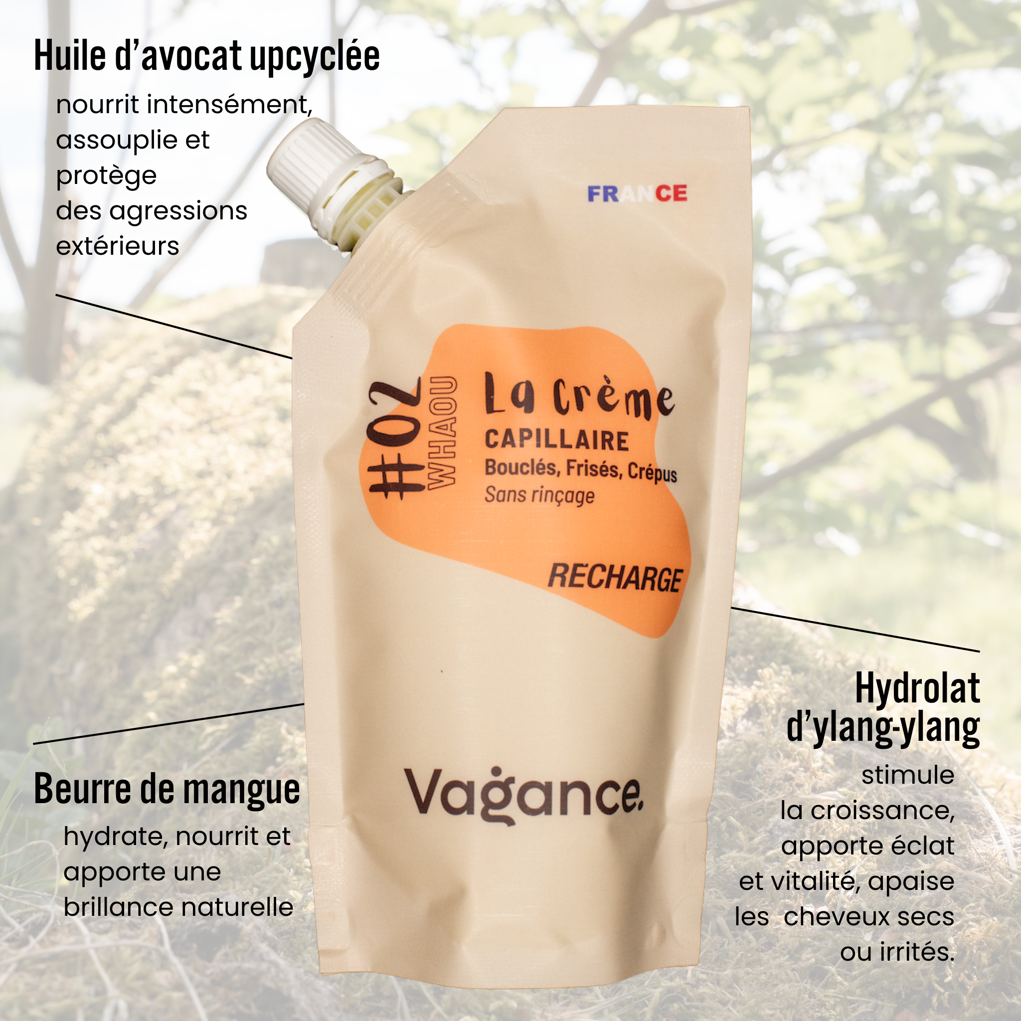 La Recharge crème capillaire bio leave-in