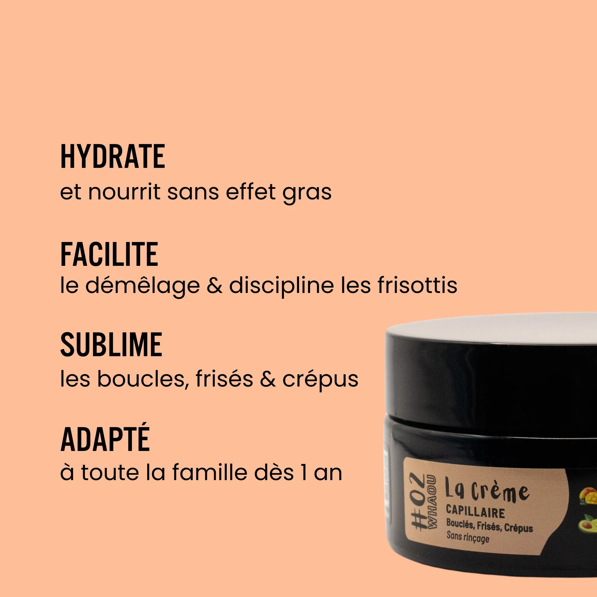 Définition boucles anti-frisottis Soin sans rinçage cheveux texturés - ondulés bouclés frisés crépus